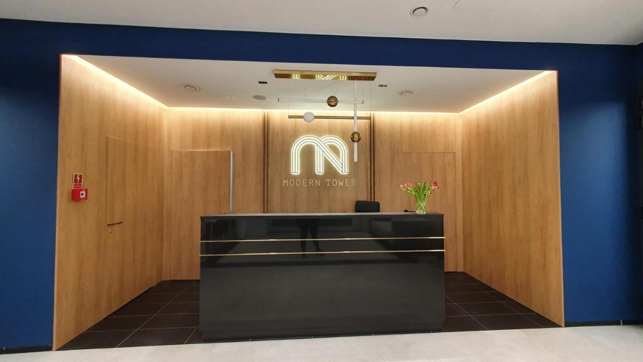 Apartament Bursztynowy Modern Tower Gdynia Kültér fotó