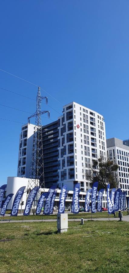 Apartament Bursztynowy Modern Tower Gdynia Kültér fotó